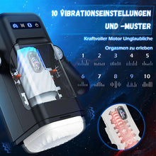Load image into Gallery viewer, 10 Stoßen Automatische Vagina Vibration Masturbation Tasse, 10 Vibrationsmodi, steigern Sie Ihre Libido bis an die Grenze, 42° Wärme, erleben Sie die echte vaginale Temperatur