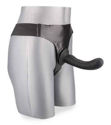 15 cm langer Silikon-Strapon mit gebogener Spitze