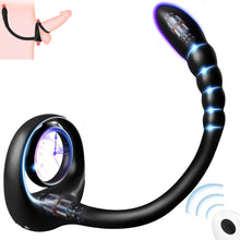Load image into Gallery viewer, 3 in 1 Prostata Penisringe Analvibratoren mit 10 Vibrationsmodi