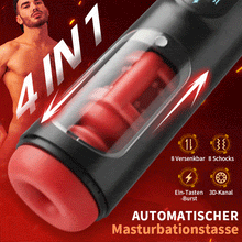 Load image into Gallery viewer, 8 schiebende 8 vibrierende 3D-Kanal-Männermasturbator