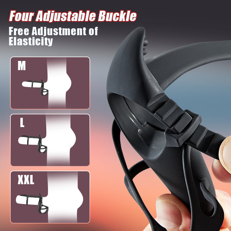 12 Vibrating Wearable Erection Cock Ring with C & G-Spot Stimulation for Couple Fun