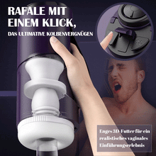 Load image into Gallery viewer, 7 einziehbares Ein-Knopf-Burst-Lautloses elektrisches Masturbationsgerät für