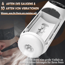 Load image into Gallery viewer, 4 Thrusting 4 Suction 10 Vibration Heating Function Masturbator Cup