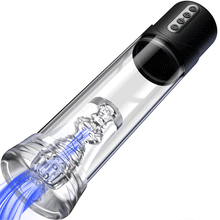 Load image into Gallery viewer, 2IN1 Penispumpe 6 Saugmodi Schwarze Matte Textur YINGJUE