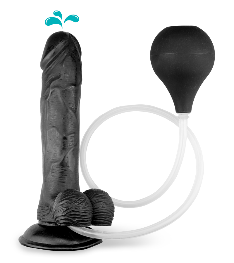 23 cm langer Spritzdildo mit Saugnapf