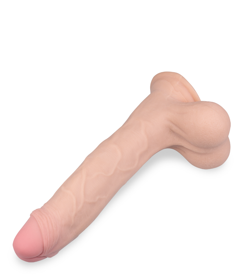 24,5 cm langer Real-Skin-Dildo mit biegbarem Schaft