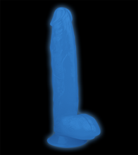 Load image into Gallery viewer, 26 cm langer phosphoreszierender Saugnapf-Dildo Lumino