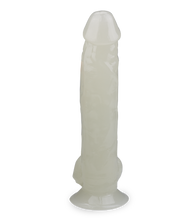 Load image into Gallery viewer, 26 cm langer phosphoreszierender Saugnapf-Dildo Lumino