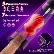 Load image into Gallery viewer, 5 Saugen 7 Vibrationsgurte mit 2 Peniskondome Penispumpe