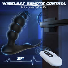 Load image into Gallery viewer, 3 in 1 Analkugeln Prostatamassager Dual Penisringe Analvibrator Spielzeug