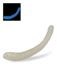 Load image into Gallery viewer, 37 cm langer phosphoreszierender Doppeldildo Lumino