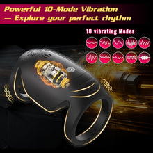 Load image into Gallery viewer, 2 IN 1 Elektrischer Penistrainer Vibrator Masturbator mit 10 Kraftvollen Vibrationsmodi