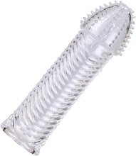 Load image into Gallery viewer, 4er Pack Dick Sleeve - Silikon Transparente Wiederverwendbare Peniskondome für Intensive Stimulation Penishülle für Penisverlängerung und Erektionsverbesserung