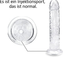 Load image into Gallery viewer, 18cm Kleiner Penis Dildo für Frauen, Weicher Realistischer Anfänger Sexspielzeug Gelee Dildo mit Sauger für Damen Paare Erwachsene Sex Spielzeug &amp; Spiele
