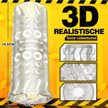 Load image into Gallery viewer, 2 in 1 Elektrischer Masturbator mit 7 Stoßen und Rotieren offenes Masturbieren für Männer wasserdicht Masturbatoren Taschenmuschi, Eichel Penis Trainer Sex Spielzeug für die Männer solo Blowjob