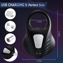 Load image into Gallery viewer, 2 in 1 Vibrierender Penisring mit 9 Vibrationsmodi und Fernbedienung Cockring Vibrator Sexspielzeug für Männer SM Herren Penisringe Vibratoren Massagegerät Langwährende Erektion Hodenvibrator