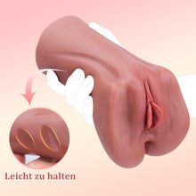 Load image into Gallery viewer, 2in1 Realistisch Masturbieren Taschenmuschi Groß Sex Spielzeug , Sexpuppe, Masturbator Vagina Anal Klitoris Erotik Sexspielzeug für Männer solo