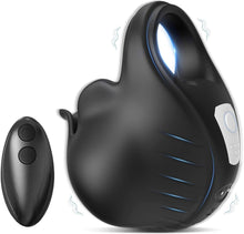 Load image into Gallery viewer, 2 in 1 Vibrierender Penisring mit 9 Vibrationsmodi und Fernbedienung Cockring Vibrator Sexspielzeug für Männer SM Herren Penisringe Vibratoren Massagegerät Langwährende Erektion Hodenvibrator