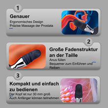 Load image into Gallery viewer, 3in1 Elektro Shock Anal Vibrator Penisringe Prostata Stimulator Set mit 10 Teleskop Vibrationsfunktion &amp; 3 Elektrostimulation Modi, Anal Massagegerät SM Extrem Sexspielzeug für Männer Solo