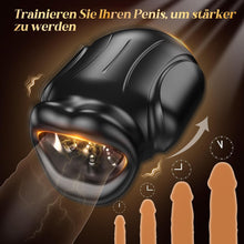 Load image into Gallery viewer, 4-in-1 Mouth-shaped Masturbating for Men, Soft Masturbator Oral Sex Glans Stimulator, Electric Sex Toy for Men, Solo Quiet Pocket Pussy Vibrator with 10 Vibrations &amp; App