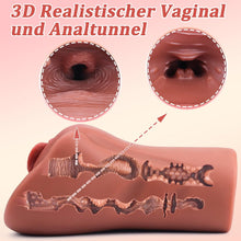 Load image into Gallery viewer, 2in1 Realistisch Masturbieren Taschenmuschi Groß Sex Spielzeug , Sexpuppe, Masturbator Vagina Anal Klitoris Erotik Sexspielzeug für Männer solo