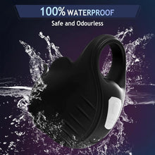 Load image into Gallery viewer, 2 in 1 Vibrierender Penisring mit 9 Vibrationsmodi und Fernbedienung Cockring Vibrator Sexspielzeug für Männer SM Herren Penisringe Vibratoren Massagegerät Langwährende Erektion Hodenvibrator