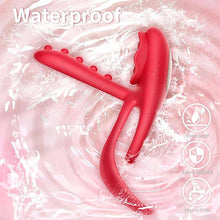 Load image into Gallery viewer, 3 in1 Penisring Extrem Sexspielzeug für Paare Penis Vibrator mit 10 Vibrationsmodi für Frau Klitoris Stimulator Cockring Sexspielzeug für Männer längere Erektion Perineum Massage Penisringe