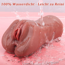 Load image into Gallery viewer, 2in1 Realistisch Masturbieren Taschenmuschi Groß Sex Spielzeug , Sexpuppe, Masturbator Vagina Anal Klitoris Erotik Sexspielzeug für Männer solo