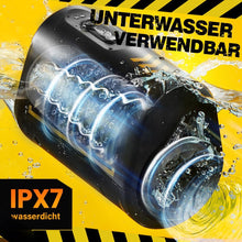 Load image into Gallery viewer, 2 in 1 Elektrischer Masturbator mit 7 Stoßen und Rotieren offenes Masturbieren für Männer wasserdicht Masturbatoren Taschenmuschi, Eichel Penis Trainer Sex Spielzeug für die Männer solo Blowjob