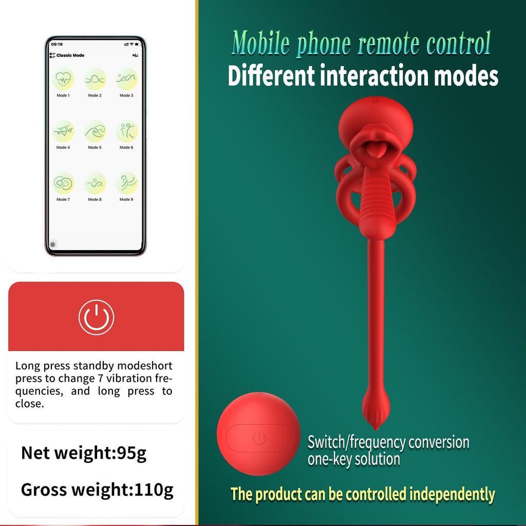 4 in1 Penisring Vibrator Prostata Stimulation APP Penisring Set Sex Spielzeug, Penis Vibrator Massagegerät mit 3 Vibrationsmodi Penis Hoden langanhaltende Erektion Sexspielzeug für Männer