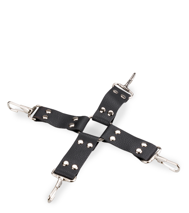 8-teiliges BDSM-Set aus Kunstleder mit Nieten