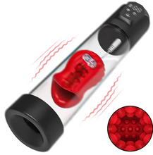 Load image into Gallery viewer, 5 Saugen 7 Vibrationsgurte mit 2 Peniskondome Penispumpe