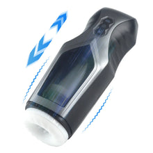 Load image into Gallery viewer, 7 Thursting &amp; Vibrating mit riesigem sichtbarem Fenster Oral Male Masturbator