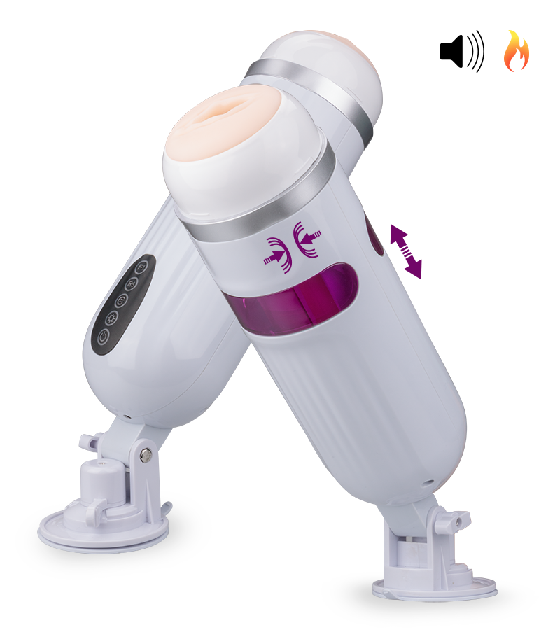 Airbag-Masturbator mit Heizung Snowstorm 10 Modi