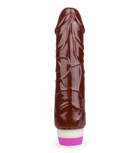 Load image into Gallery viewer, Zweifarbiger biegsamer Dildo-Vibrator