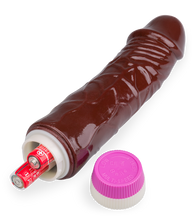 Load image into Gallery viewer, Zweifarbiger biegsamer Dildo-Vibrator